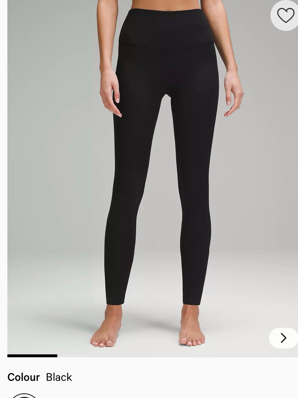 Lululemon Align Black Ribbed High-Rise Leggings (8)